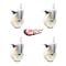 Service Caster 5 Inch Nylon Wheel Swivel 3/4 Inch Square Stem Caster Set Total Lock Brake SCC SCC-SQTTL20S514-NYS-34-4 - alternate 3
